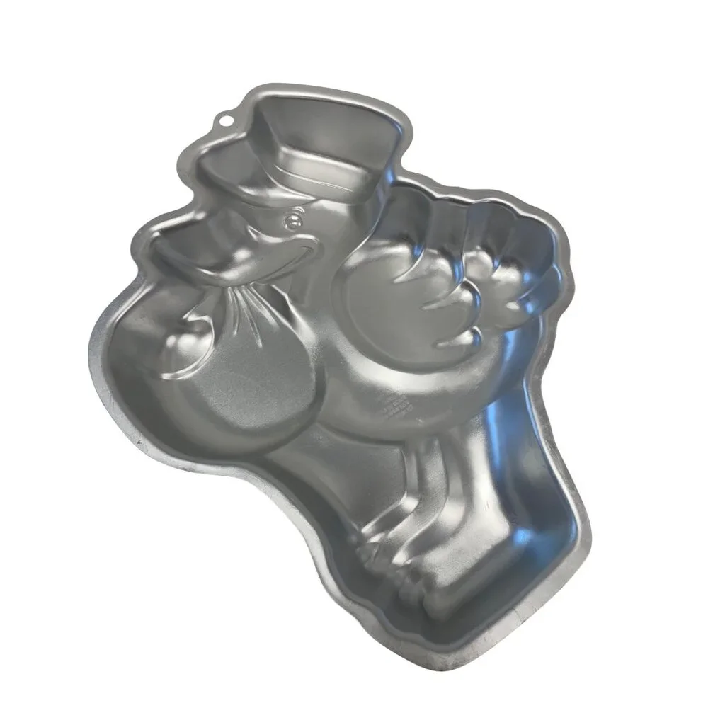 Wilton Stork New Baby Shower Infant Shaped Aluminum Cake Baking‎ Pan